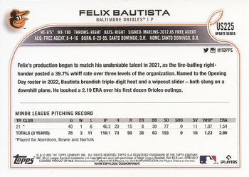 2022 Topps Update - Rainbow Foil #US225 Felix Bautista Back