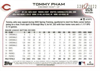 2022 Topps Update - Gold #US26 Tommy Pham Back