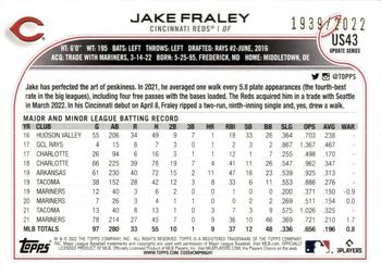 2022 Topps Update - Gold #US43 Jake Fraley Back