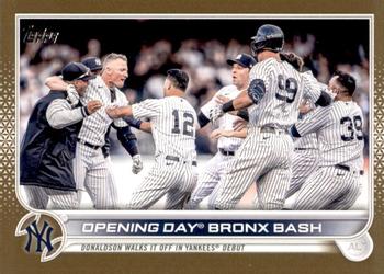 2022 Topps Update - Gold #US45 Opening Day Bronx Bash Front