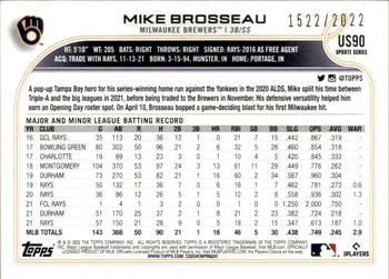 2022 Topps Update - Gold #US90 Mike Brosseau Back