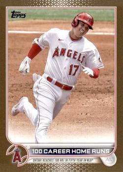 2022 Topps Update - Gold #US92 100 Career Home Runs Front