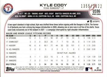 2022 Topps Update - Gold #US96 Kyle Cody Back