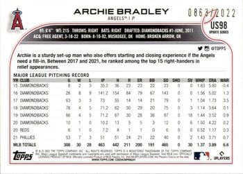 2022 Topps Update - Gold #US98 Archie Bradley Back