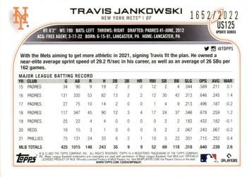 2022 Topps Update - Gold #US125 Travis Jankowski Back