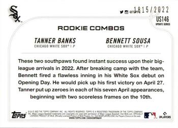 2022 Topps Update - Gold #US146 Tanner Banks / Bennett Sousa Back