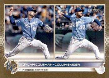 2022 Topps Update - Gold #US147 Dylan Coleman / Collin Snider Front