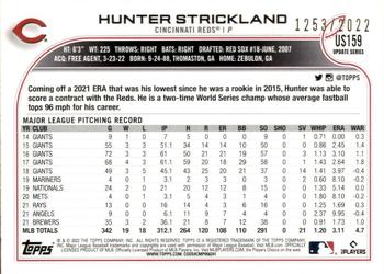2022 Topps Update - Gold #US159 Hunter Strickland Back