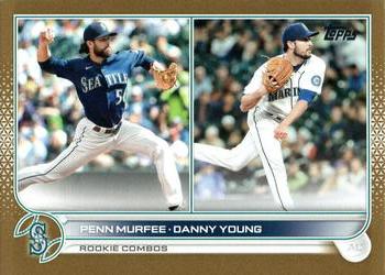 2022 Topps Update - Gold #US220 Danny Young / Penn Murfee Front