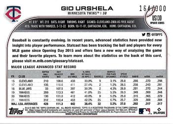 2022 Topps Update - Advanced Stat #US130 Gio Urshela Back