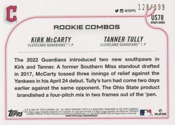 2022 Topps Update - Red Foil #US78 Kirk McCarty / Tanner Tully Back