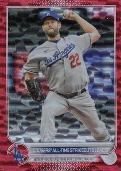 2022 Topps Update - Red Foil #US309 Dodgers All-Time Strikeouts Leader Front