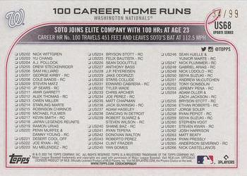 2022 Topps Update - Vintage Stock #US68 100 Career Home Runs Back