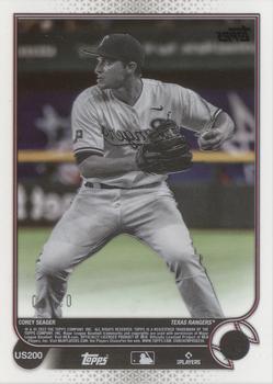 2022 Topps Update - Clear #US200 Corey Seager Back