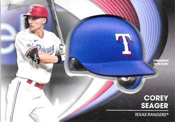 2022 Topps Update - Commemorative Batting Helmet Relic Manufactured Relics #BH-CS Corey Seager Front