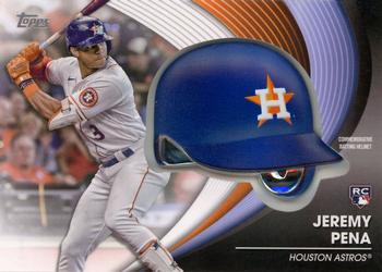 2022 Topps Update - Commemorative Batting Helmet Relic Manufactured Relics #BH-JPE Jeremy Pena Front