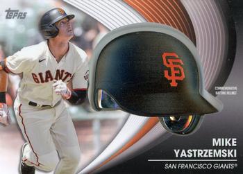 2022 Topps Update - Commemorative Batting Helmet Relic Manufactured Relics #BH-MY Mike Yastrzemski Front