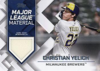 2022 Topps Update - Major League Material Relics #MLM-CY Christian Yelich Front