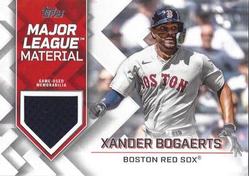 2022 Topps Update - Major League Material Relics #MLM-XB Xander Bogaerts Front