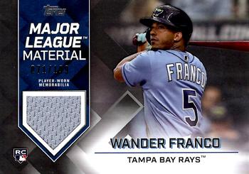 2022 Topps Update - Major League Material Relics Black #MLM-WF Wander Franco Front