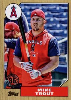 2022 Topps Update - 1987 Topps Baseball 35th Anniversary #87TBU-1 Mike Trout Front