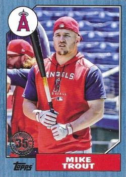 2022 Topps Update - 1987 Topps Baseball 35th Anniversary Blue #87TBU-1 Mike Trout Front