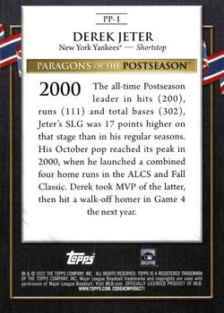 2022 Topps Update - Paragons of the Postseason #PP-1 Derek Jeter Back
