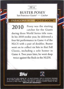 2022 Topps Update - Paragons of the Postseason #PP-4 Buster Posey Back
