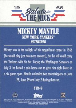 2022 Topps Update - Salute to the Mick #STM-9 Mickey Mantle Back