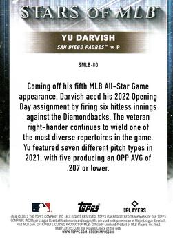 2022 Topps Update - Stars of MLB #SMLB-80 Yu Darvish Back
