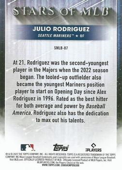 2022 Topps Update - Stars of MLB Red #SMLB-87 Julio Rodriguez Back