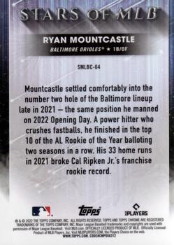 2022 Topps Update - Stars of MLB Chrome #SMLBC-64 Ryan Mountcastle Back