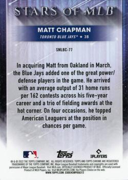 2022 Topps Update - Stars of MLB Chrome #SMLBC-77 Matt Chapman Back