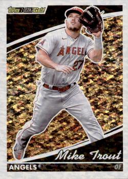 2022 Topps Update - Topps Black Gold #BG-3 Mike Trout Front