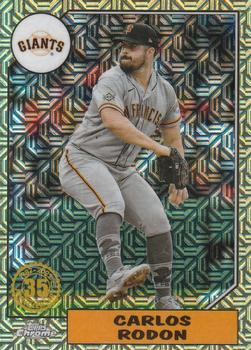 2022 Topps Update - 1987 Topps Baseball 35th Anniversary Chrome Silver Pack #T87C-3 Carlos Rodon Front