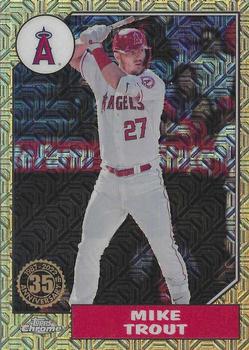2022 Topps Update - 1987 Topps Baseball 35th Anniversary Chrome Silver Pack #T87C-11 Mike Trout Front