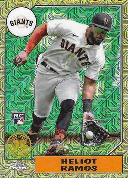 2022 Topps Update - 1987 Topps Baseball 35th Anniversary Chrome Silver Pack #T87C-60 Heliot Ramos Front