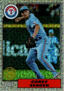 2022 Topps Update - 1987 Topps Baseball 35th Anniversary Chrome Silver Pack #T87C-66 Corey Seager Front