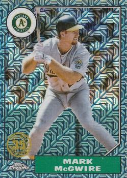 2022 Topps Update - 1987 Topps Baseball 35th Anniversary Chrome Silver Pack Blue #T87C-47 Mark McGwire Front