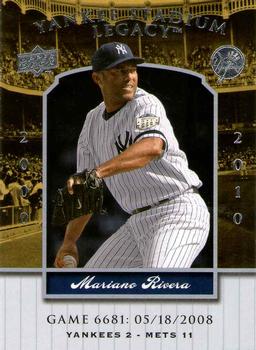2009 Upper Deck - 2008 Upper Deck Yankee Stadium Legacy Update #6681 Mariano Rivera Front