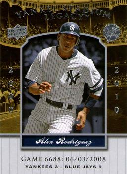 2009 Upper Deck - 2008 Upper Deck Yankee Stadium Legacy Update #6688 Alex Rodriguez Front