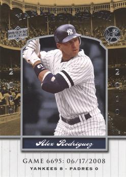 2009 Upper Deck - 2008 Upper Deck Yankee Stadium Legacy Update #6695 Alex Rodriguez Front