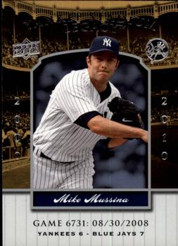 2009 Upper Deck - 2008 Upper Deck Yankee Stadium Legacy Update #6731 Mike Mussina Front