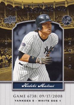 2009 Upper Deck - 2008 Upper Deck Yankee Stadium Legacy Update #6738 Hideki Matsui Front