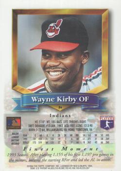 1994 Finest - Refractors #36 Wayne Kirby Back