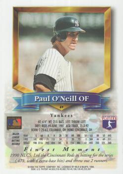 1994 Finest - Refractors #69 Paul O'Neill Back