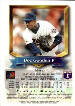 1994 Finest - Refractors #82 Doc Gooden Back
