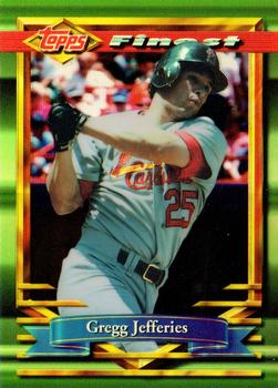 1994 Finest - Refractors #92 Gregg Jefferies Front
