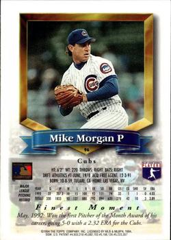 1994 Finest - Refractors #96 Mike Morgan Back