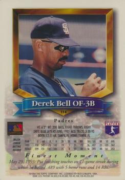 1994 Finest - Refractors #114 Derek Bell Back